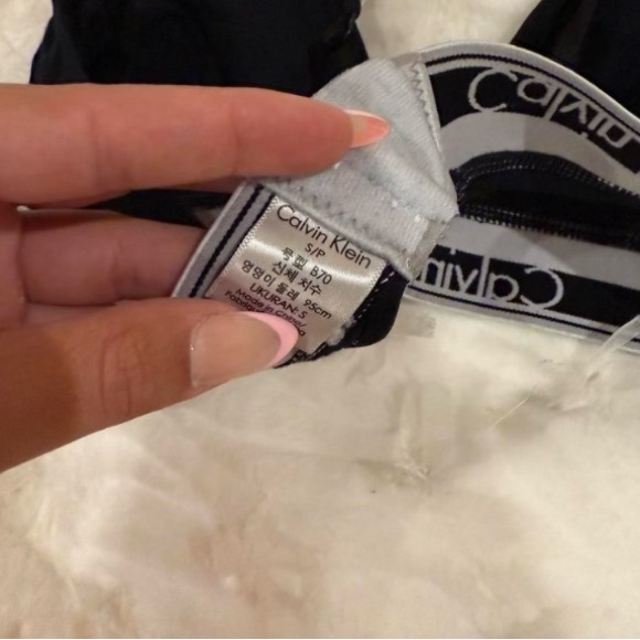 Calvin Klein Black and Gray Bralette - Picture 2 of 3